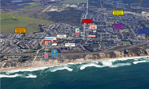 Aerial view Phase 2- Marina Landing Shopping Center- Marina, CA